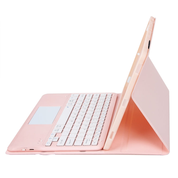 For Honor Pad 9 AH19-A TPU Ultra-thin Detachable Bluetooth Keyboard Tablet Leather Case with Touchpad(Pink) - Huawei Keyboard by PMC TechLife | Online Shopping South Africa | PMC TechLife
