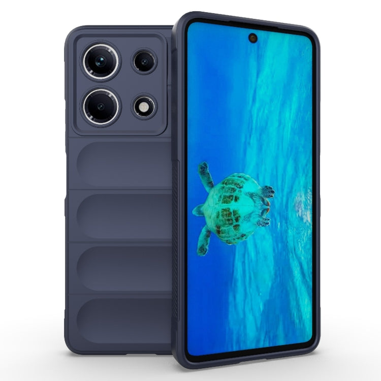 For Infinix Note 30 4G Magic Shield TPU + Flannel Phone Case(Dark Blue) - Infinix Cases by PMC TechLife | Online Shopping South Africa | PMC TechLife | Buy Now Pay Later Mobicred