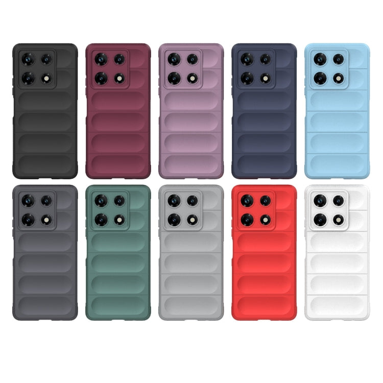For Infinix Note 30 Pro X6788 Magic Shield TPU + Flannel Phone Case(Dark Grey) - Infinix Cases by PMC TechLife | Online Shopping South Africa | PMC TechLife | Buy Now Pay Later Mobicred