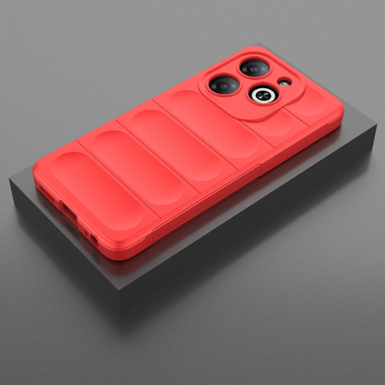 For Infinix Smart 8 Magic Shield TPU + Flannel Phone Case(Red) - Infinix Cases by PMC TechLife | Online Shopping South Africa | PMC TechLife | Buy Now Pay Later Mobicred