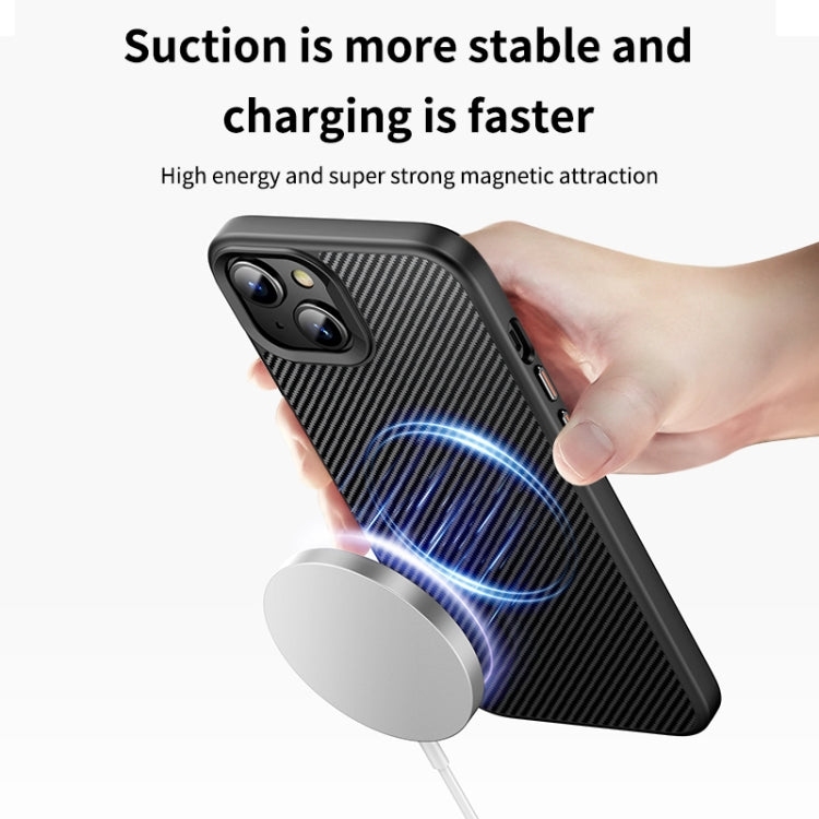 For iPhone 15 MagSafe Kevlar Fiber Shockproof Phone Case(Black) - iPhone 15 Cases by PMC TechLife | Online Shopping South Africa | PMC TechLife