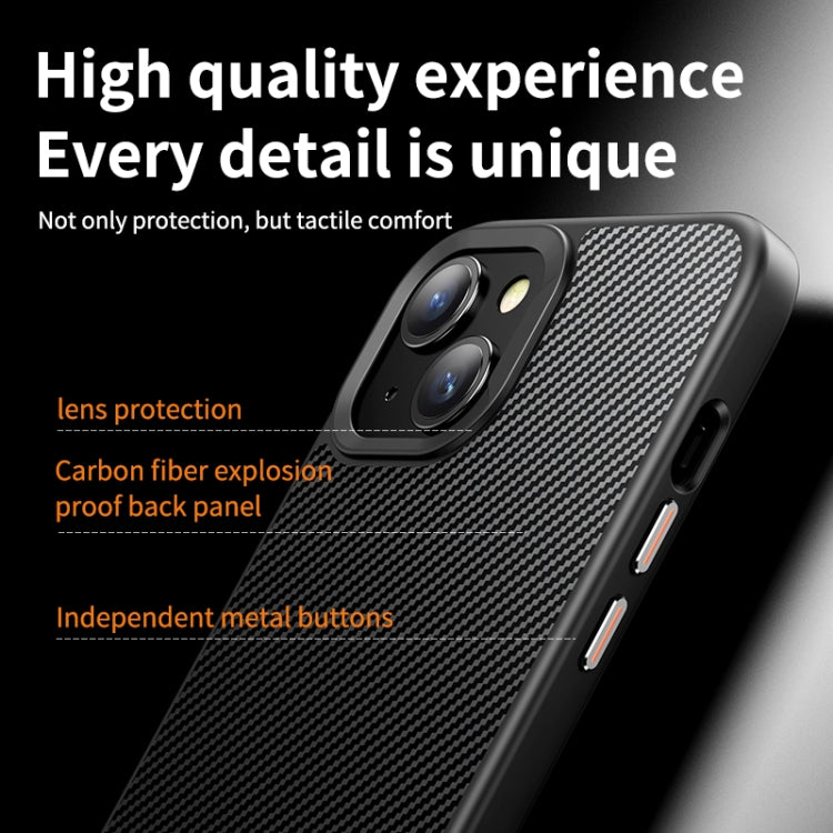For iPhone 15 MagSafe Kevlar Fiber Shockproof Phone Case(Black) - iPhone 15 Cases by PMC TechLife | Online Shopping South Africa | PMC TechLife