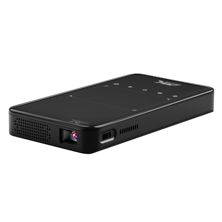 S90 DLP Android 9.0 2GB+32GB 4K Mini WiFi Smart Projector, Power Plug:UK Plug(Black) - Mini Projector by PMC Jewellery | Online Shopping South Africa | PMC Jewellery | Buy Now Pay Later Mobicred