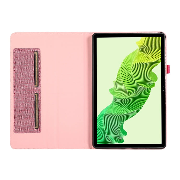 For Honor MagicPad 2 12.3 Fabric Texture Horizontal Flip Leather Tablet Case(Wine Red) - Honor by PMC TechLife | Online Shopping South Africa | PMC TechLife | Buy Now Pay Later Mobicred