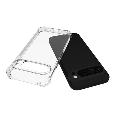 For Google Pixel 9 Pro XL Shockproof Non-slip Thickening TPU Phone Case(Transparent) - Google Cases by PMC Jewellery | Online Shopping South Africa | PMC Jewellery | Buy Now Pay Later Mobicred