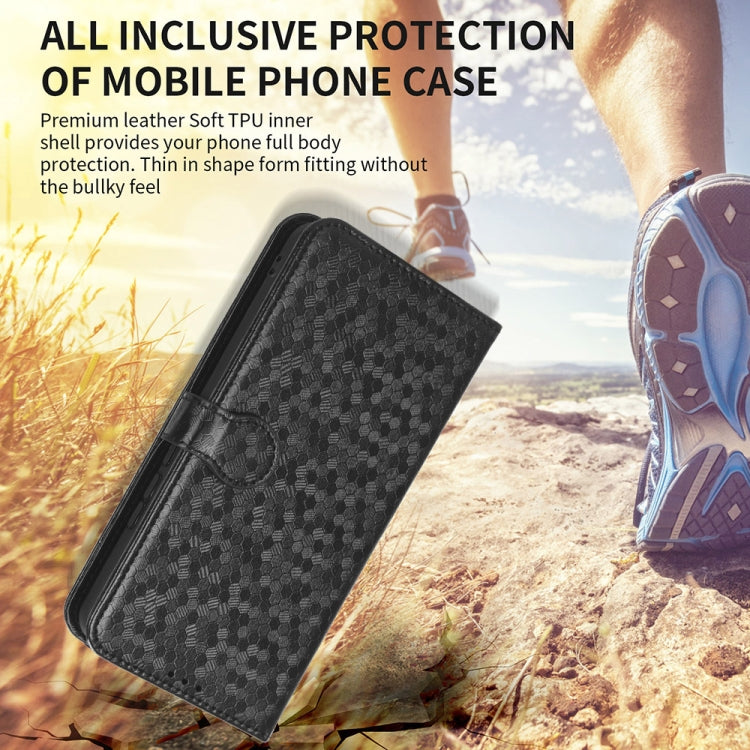For Motorola Edge 5G 2024 Honeycomb Dot Texture Leather Phone Case(Silver) - Motorola Cases by PMC Jewellery | Online Shopping South Africa | PMC Jewellery | Buy Now Pay Later Mobicred