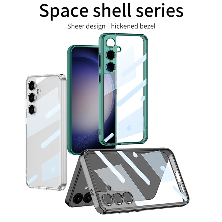 For Samsung Galaxy S24 5G GKK Space Frame Transparent PC + TPU Phone Case(Transparent) - Galaxy S24 5G Cases by GKK | Online Shopping South Africa | PMC Jewellery | Buy Now Pay Later Mobicred