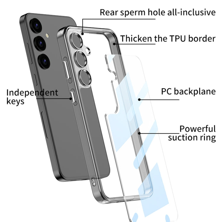 For Samsung Galaxy S24 5G GKK Space Frame Transparent PC + TPU Phone Case(Transparent) - Galaxy S24 5G Cases by GKK | Online Shopping South Africa | PMC Jewellery | Buy Now Pay Later Mobicred