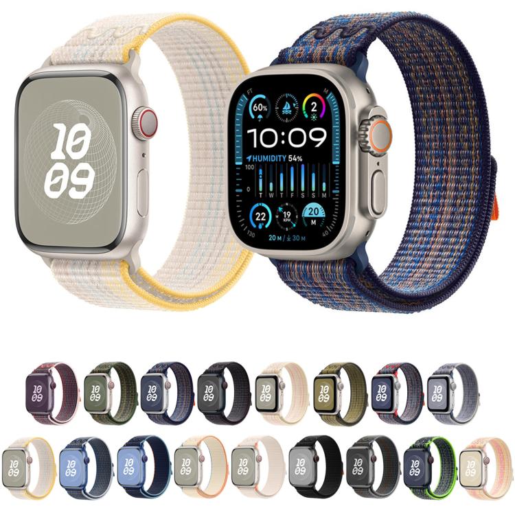 For Apple Watch Series 5 40mm Loop Nylon Watch Band(Dark Black) - free shipping - PMC TechLife - Order now!