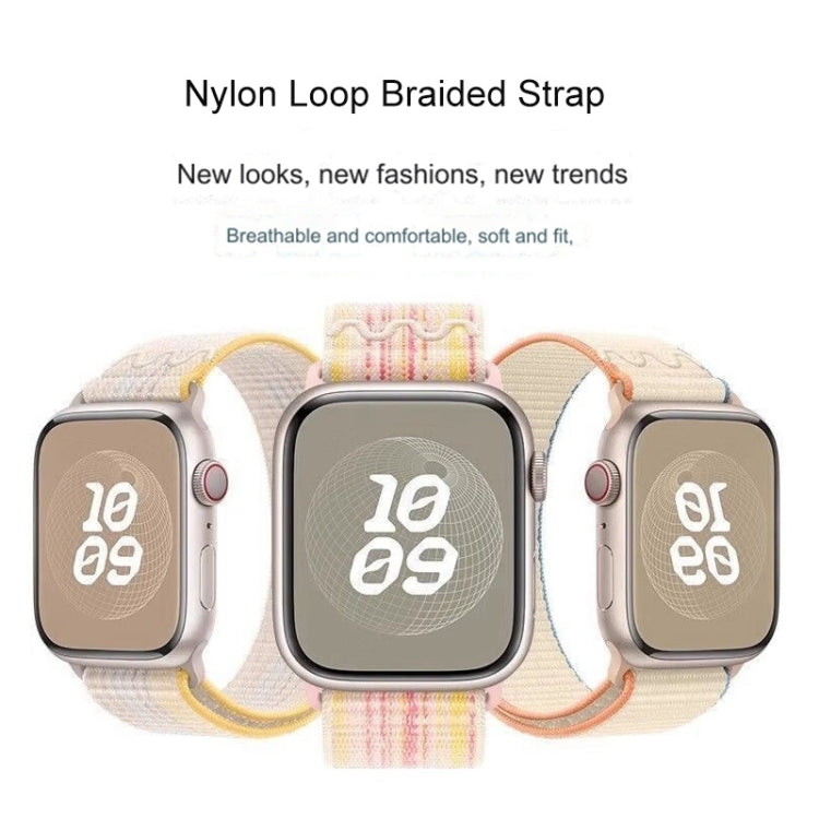 For Apple Watch Series 6 40mm Loop Nylon Watch Band(Starlight) - free shipping - PMC TechLife - Order now!