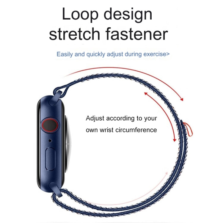 For Apple Watch SE 44mm Loop Nylon Watch Band(Colorful Starlight) - free shipping - PMC TechLife - Order now!