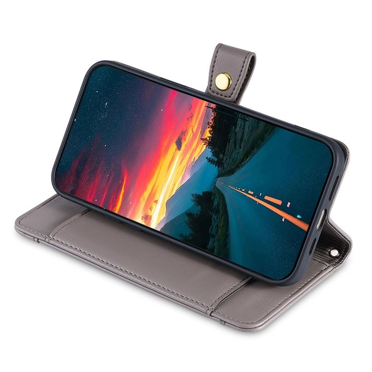 For Itel S24 4G Sheep Texture Cross-body Zipper Wallet Leather Phone Case(Grey) - More Brand by PMC TechLife | Online Shopping South Africa | PMC TechLife | Buy Now Pay Later Mobicred
