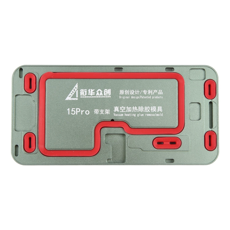 For iPhone 15 Pro LCD Screen Frame Vacuum Heating Glue Removal Mold with Holder - free shipping - PMC TechLife - Order now!