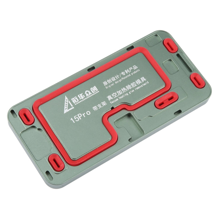 For iPhone 15 Pro LCD Screen Frame Vacuum Heating Glue Removal Mold with Holder - free shipping - PMC TechLife - Order now!