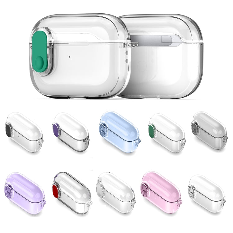 For AirPods 3 DUX DUCIS PECL Series Split Transparent Earphone Case with Hook(Grey) - For AirPods 3 by DUX DUCIS | Online Shopping South Africa | PMC Jewellery | Buy Now Pay Later Mobicred