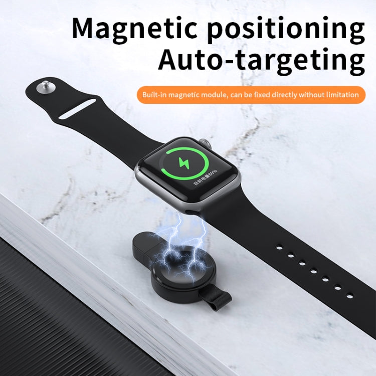 For Apple Watch Series X52 Portable Wireless Charger(White) - Charger / Holder by PMC TechLife | Online Shopping South Africa | PMC TechLife | Buy Now Pay Later Mobicred