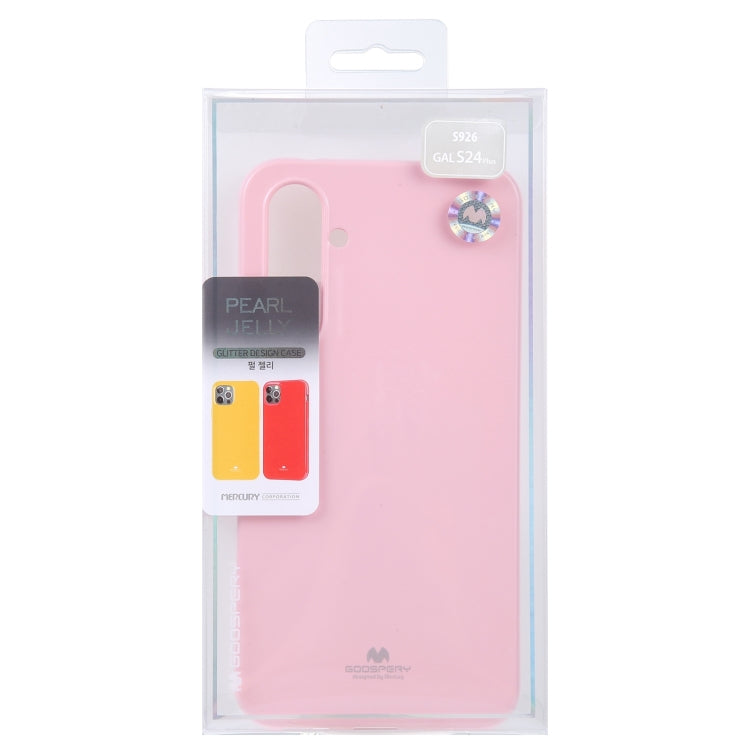 For Samsung Galaxy S24+ 5G GOOSPERY PEARL JELLY Shockproof TPU Phone Case(Pink) - Galaxy S24+ 5G Cases by GOOSPERY | Online Shopping South Africa | PMC Jewellery | Buy Now Pay Later Mobicred