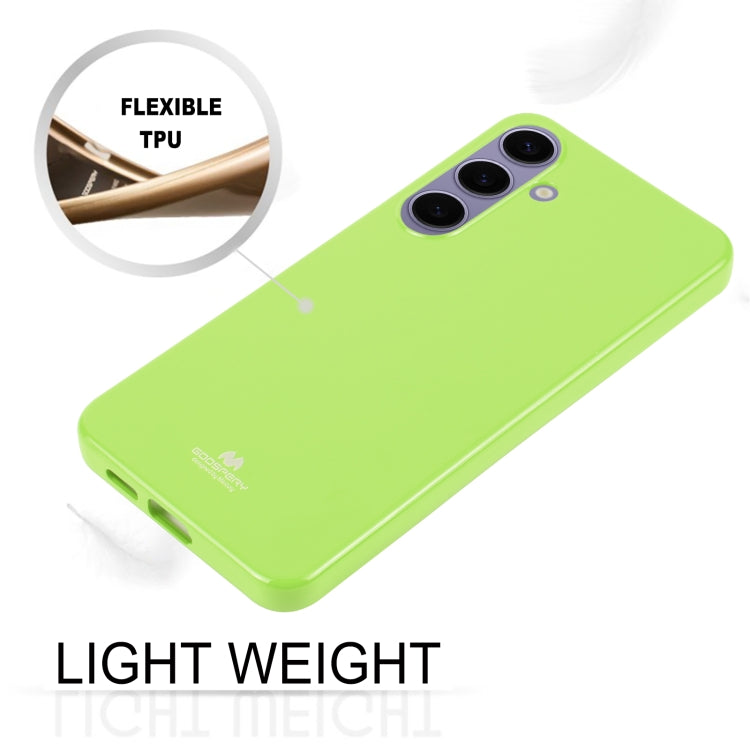 For Samsung Galaxy S24 5G GOOSPERY PEARL JELLY Shockproof TPU Phone Case(Fluorescent Green) - Galaxy S24 5G Cases by GOOSPERY | Online Shopping South Africa | PMC Jewellery | Buy Now Pay Later Mobicred