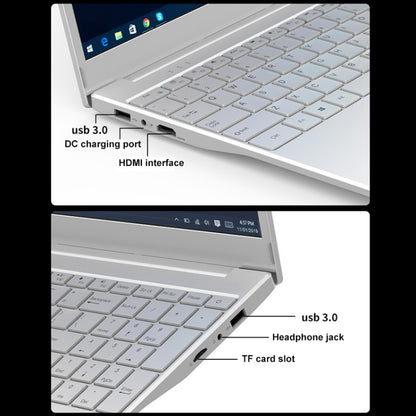 V8 15.6 inch Ultrathin Laptop, 32GB+1TB, Windows 10 Intel Processor N95 Quad Core(Silver) - Others by PMC Jewellery | Online Shopping South Africa | PMC Jewellery