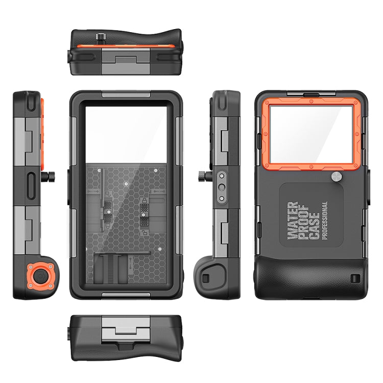 Diving Shell Gen2 Upgrade IP68 Waterproof Phone Case(Black Orange) - free shipping - PMC TechLife - Order now!
