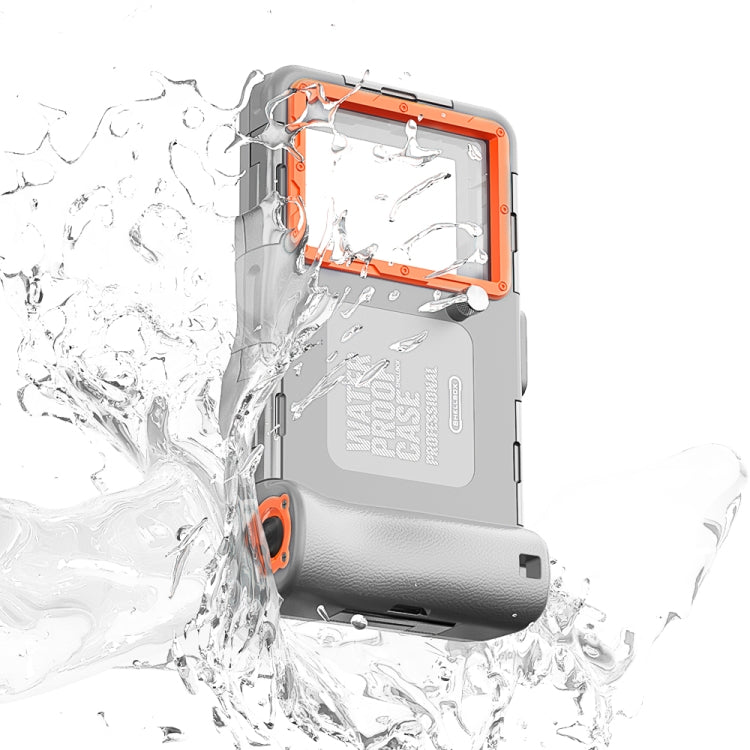 Diving Shell Gen2 Upgrade IP68 Waterproof Phone Case(Grey Orange) - free shipping - PMC TechLife - Order now!