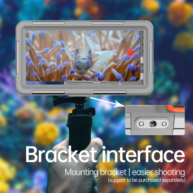 Diving Shell Gen2 Upgrade IP68 Waterproof Phone Case(Grey Orange) - free shipping - PMC TechLife - Order now!