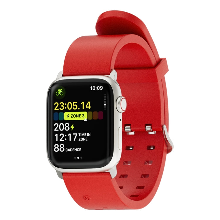 For Apple Watch Series 5 44mm Luminous Colorful Light Silicone Watch Band(Red) - Watch Bands by PMC Jewellery | Online Shopping South Africa | PMC Jewellery