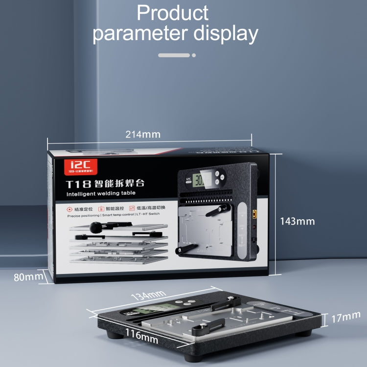 i2C T18 LCD Display PCB Motherboard Layered Desoldering Station For iPhone X-15 Pro Max with Glue Removal Module, US Plug - Repair Platform by i2C | Online Shopping South Africa | PMC Jewellery | Buy Now Pay Later Mobicred