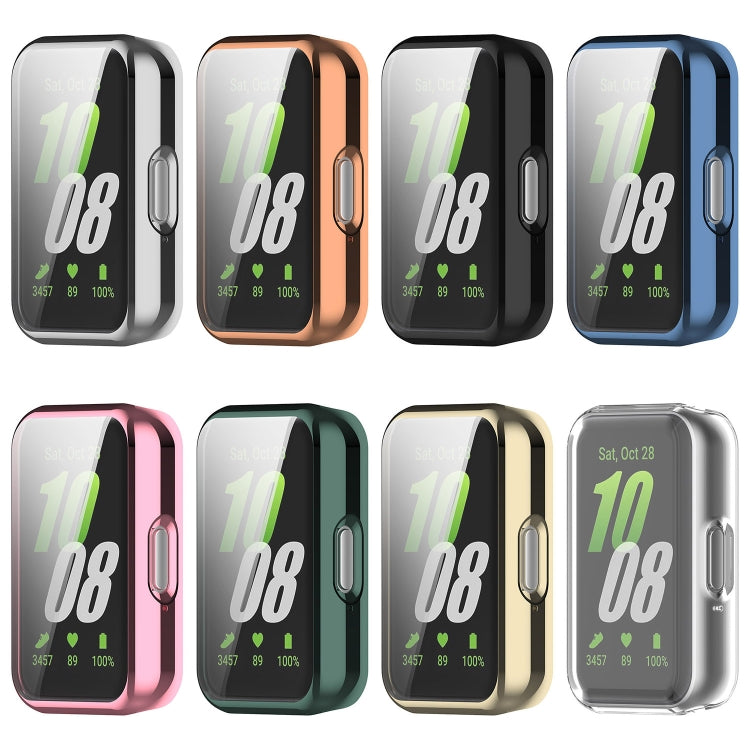 For Samsung Galaxy Fit 3 Full Coverage TPU Electroplated Watch Protective Case(Light Gold) - Watch Cases by PMC TechLife | Online Shopping South Africa | PMC TechLife | Buy Now Pay Later Mobicred