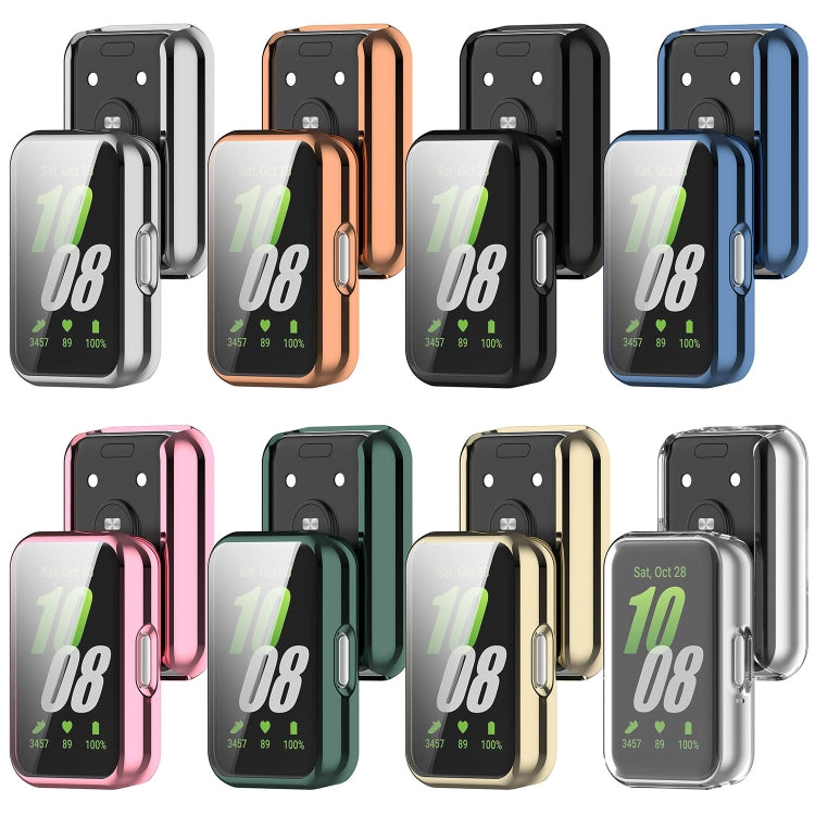 For Samsung Galaxy Fit 3 Full Coverage TPU Electroplated Watch Protective Case(Black) - Watch Cases by PMC TechLife | Online Shopping South Africa | PMC TechLife | Buy Now Pay Later Mobicred