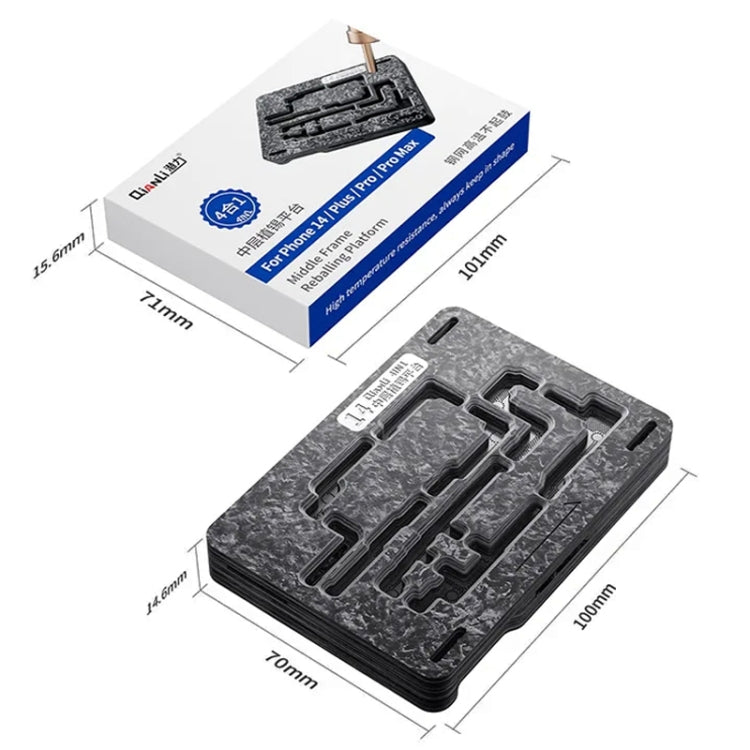 Qianli Magnetic Middle Layer BGA Reballing Platform For iPhone 14 Series - BGA Stencils by QIANLI | Online Shopping South Africa | PMC TechLife | Buy Now Pay Later Mobicred