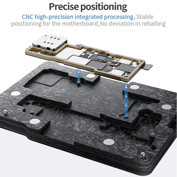 Qianli Magnetic Middle Layer BGA Reballing Platform For iPhone 14 Series - BGA Stencils by QIANLI | Online Shopping South Africa | PMC TechLife | Buy Now Pay Later Mobicred