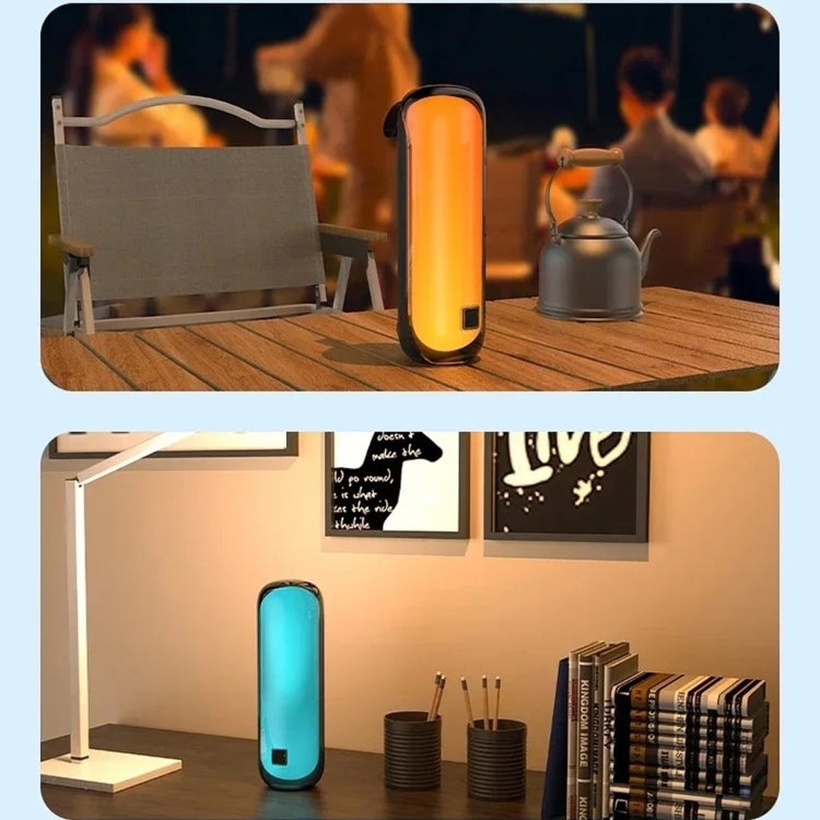 T&G TG-384 Mini Portable Bluetooth Speaker Support TF / U-disk / RGB Light(Black) - free shipping - PMC Jewellery - Order now!