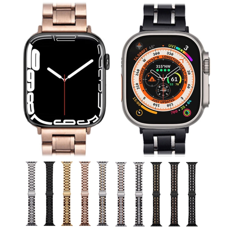 For Apple Watch SE 44mm Five-Beads Stainless Steel Watch Band(Silver) - free shipping - PMC TechLife - Order now!