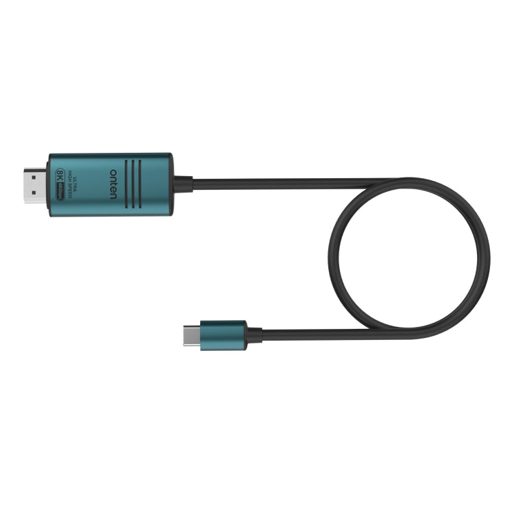 Onten UC982 8K 60Hz USB-C / Type-C to HDMI Video HD Conversion Cable(Pine Green) - Cable & Adapters by Onten | Online Shopping South Africa | PMC Jewellery | Buy Now Pay Later Mobicred