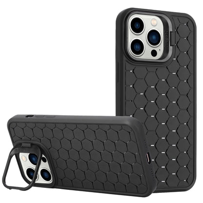 For iPhone 16 Pro Max Honeycomb Radiating Lens Holder Magsafe Phone Case(Black) - iPhone 16 Pro Max Cases by PMC Jewellery | Online Shopping South Africa | PMC Jewellery | Buy Now Pay Later Mobicred