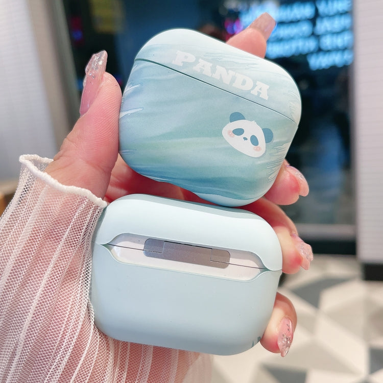 For AirPods Pro Panda PC Matte Earphone Protective Case - For AirPods Pro by PMC Jewellery | Online Shopping South Africa | PMC Jewellery | Buy Now Pay Later Mobicred