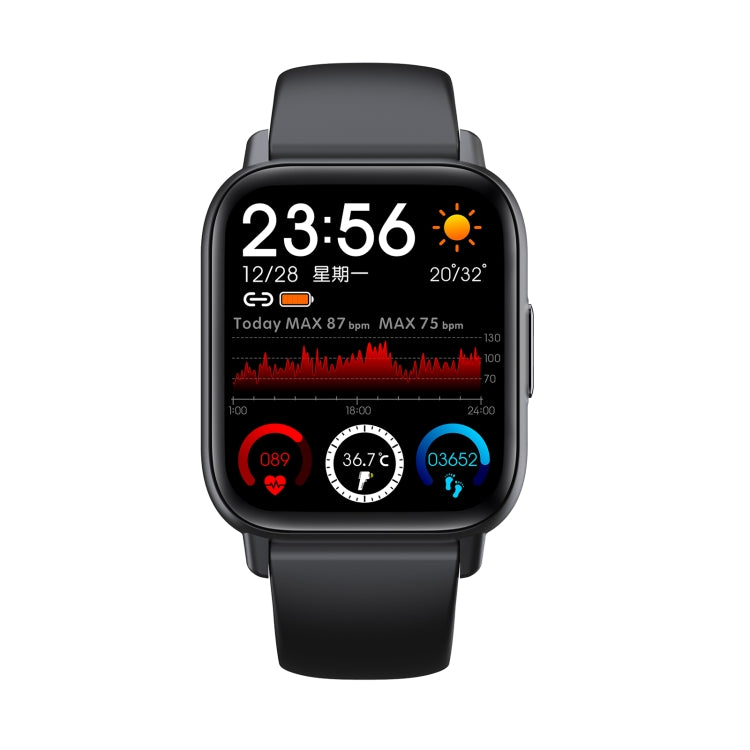 QS16 Pro 1.83 inch BT5.0 Smart Sport Watch, Support Bluetooth Call / Sleep / Blood Oxygen / Temperature / Heart Rate / Blood Pressure Health Monitor(Black) - Smart Watches by PMC Jewellery | Online Shopping South Africa | PMC Jewellery