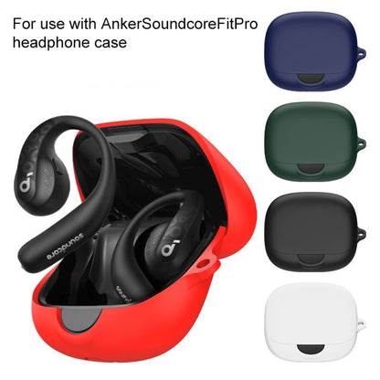 For Anker Soundcore AeroFit  Pro Wireless Earphone Silicone Protective Case(White) - Other Earphone Case by PMC Jewellery | Online Shopping South Africa | PMC Jewellery | Buy Now Pay Later Mobicred