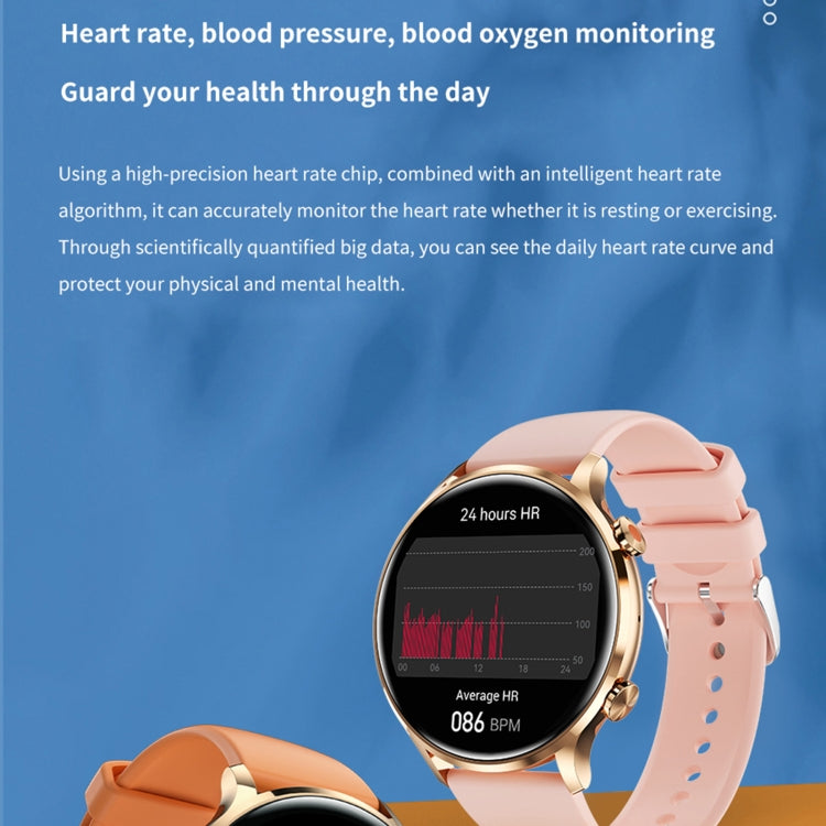 QS40 1.39 inch BT5.2 Smart Sport Watch, Support Bluetooth Call / Sleep / Blood Oxygen / Temperature / Heart Rate / Blood Pressure Health Monitor(Pink) - Smart Watches by PMC Jewellery | Online Shopping South Africa | PMC Jewellery