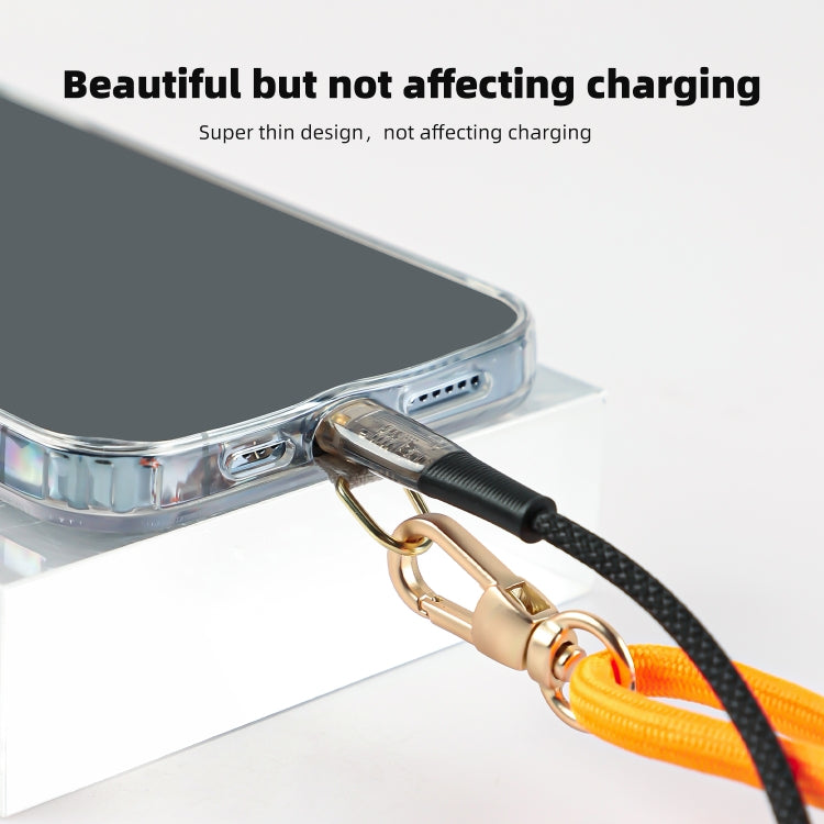 mutural Universal Mobile Phone Lanyard(Black Yellow) - Lanyards & Wrist Straps by Mutural | Online Shopping South Africa | PMc TechLife | Buy Now Pay Later Mobicred