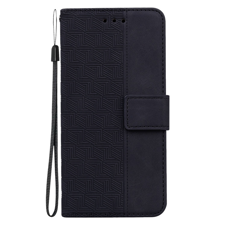 For Google Pixel 9 Geometric Embossed Leather Phone Case(Black) - Google Cases by PMC Jewellery | Online Shopping South Africa | PMC Jewellery | Buy Now Pay Later Mobicred