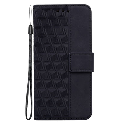 For Google Pixel 9 Pro 5G Geometric Embossed Leather Phone Case(Black) - Google Cases by PMC Jewellery | Online Shopping South Africa | PMC Jewellery | Buy Now Pay Later Mobicred