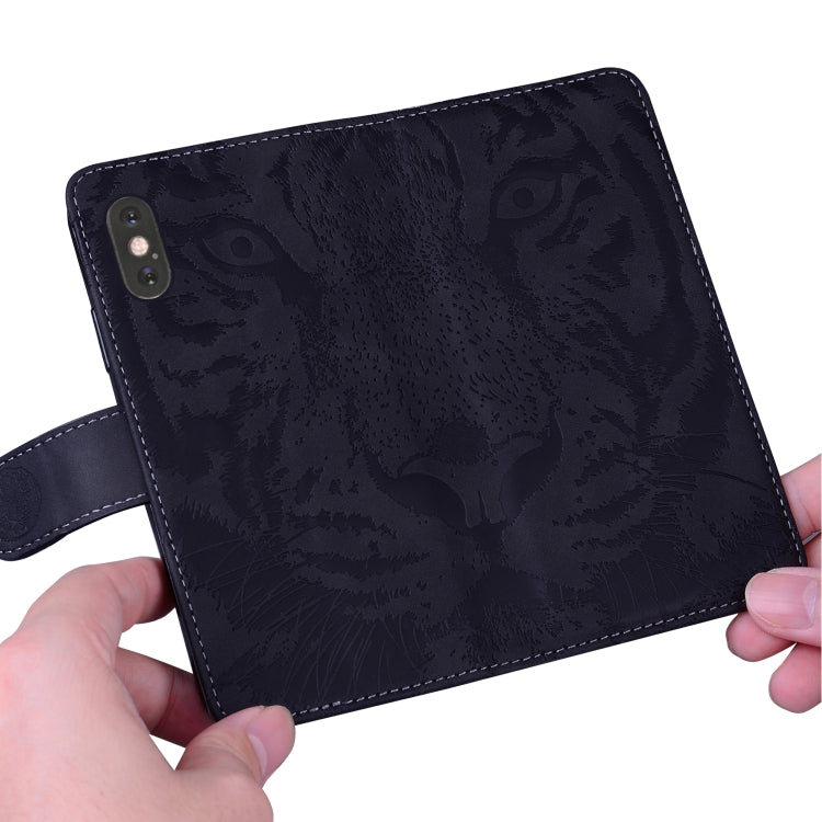 For Google Pixel 9 Pro 5G Tiger Embossing Pattern Flip Leather Phone Case(Black) - Google Cases by PMC TechLife | Online Shopping South Africa | PMC TechLife | Buy Now Pay Later Mobicred