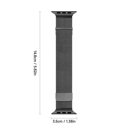 For Apple Watch Series 9 41mm DUX DUCIS Milanese Pro Series Stainless Steel Watch Band(Black) - Watch Bands by DUX DUCIS | Online Shopping South Africa | PMC Jewellery