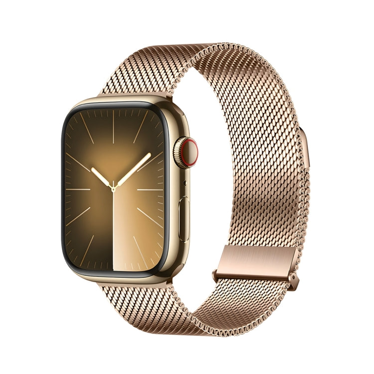 For Apple Watch Ultra 49mm DUX DUCIS Milanese Pro Series Stainless Steel Watch Band(Gold) - Watch Bands by DUX DUCIS | Online Shopping South Africa | PMC Jewellery