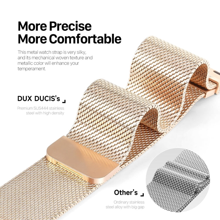 For Apple Watch Ultra 49mm DUX DUCIS Milanese Pro Series Stainless Steel Watch Band(Gold) - Watch Bands by DUX DUCIS | Online Shopping South Africa | PMC Jewellery