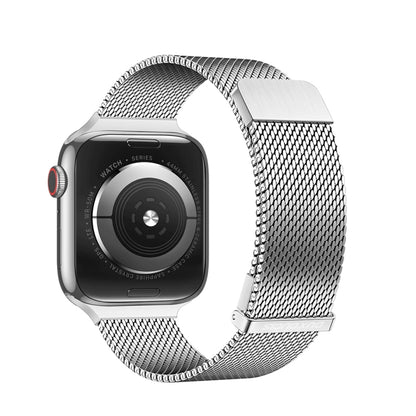 For Apple Watch Series 5 44mm DUX DUCIS Milanese Pro Series Stainless Steel Watch Band(Silver) - Watch Bands by DUX DUCIS | Online Shopping South Africa | PMC Jewellery