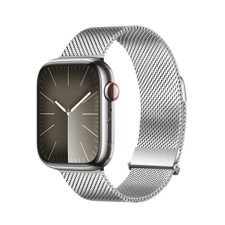 For Apple Watch Series 5 40mm DUX DUCIS Milanese Pro Series Stainless Steel Watch Band(Silver) - Watch Bands by DUX DUCIS | Online Shopping South Africa | PMC Jewellery