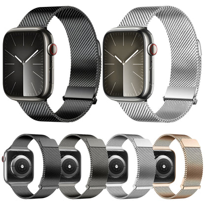 For Apple Watch Series 9 45mm DUX DUCIS Milanese Pro Series Stainless Steel Watch Band(Black) - Watch Bands by DUX DUCIS | Online Shopping South Africa | PMC Jewellery